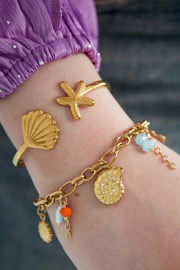 bracciale golden sun - colore oro 2