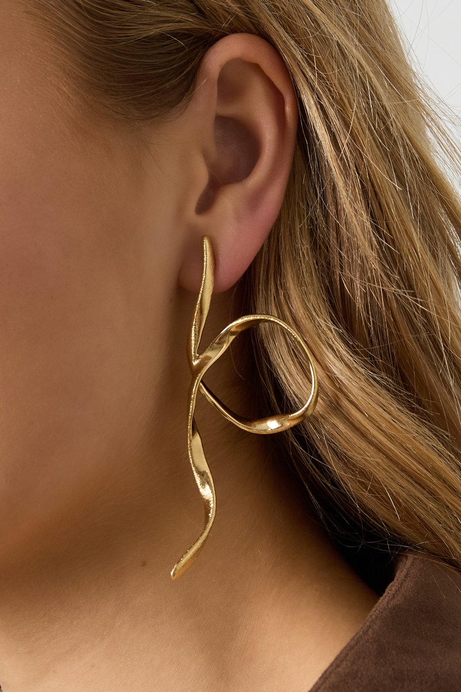 Boucles d'oreilles à tige lignes Casual Daily Simple Series Bijoux pour femmes h5Image3