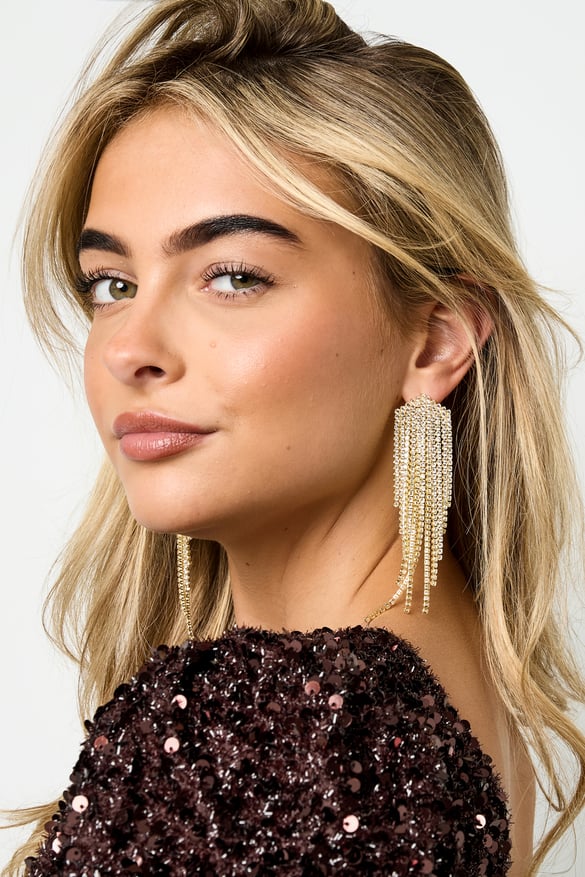 Kupfer Baumeln Ohrringe Geometrische Elegante Weihnachten Luxuriöse Serie frauen schmuck