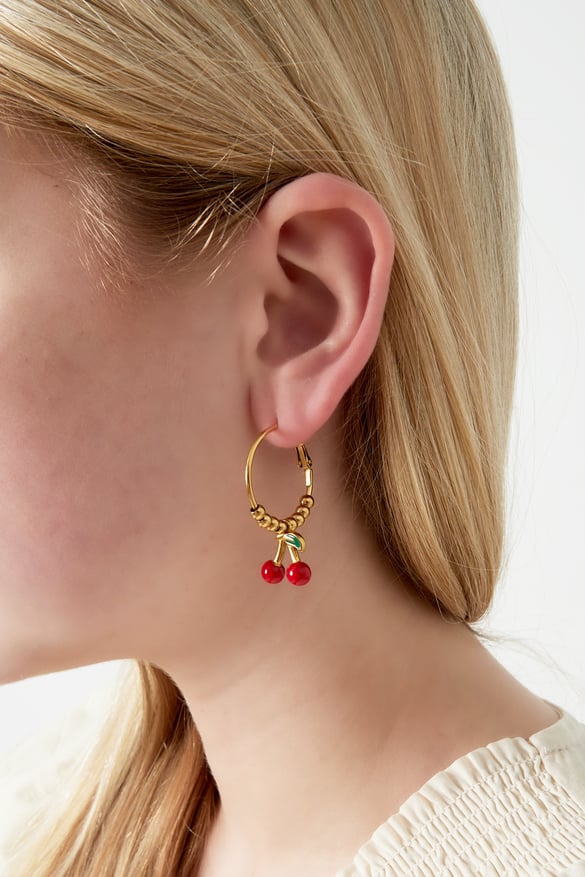 Boucles d&#39;oreilles cerises 2