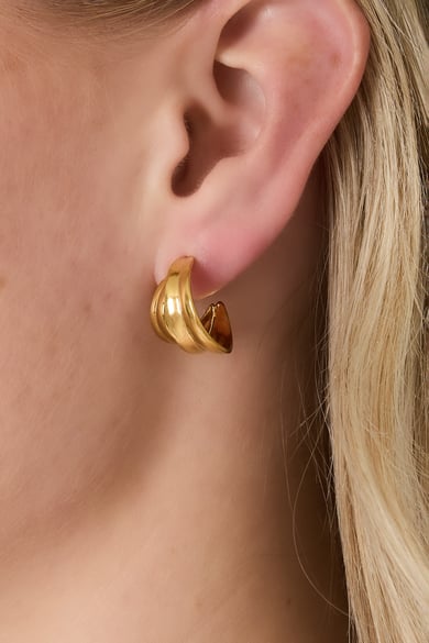 Polished loop earrings h5 Picture2