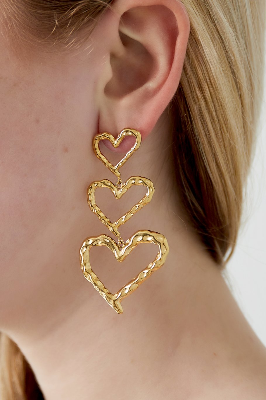 Stainless Steel Drop Earrings Heart Casual Daily Picture2