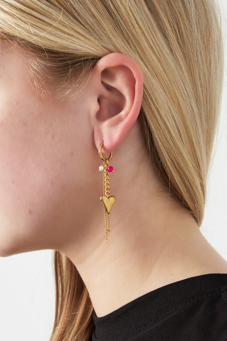 Heart drop earrings Picture2