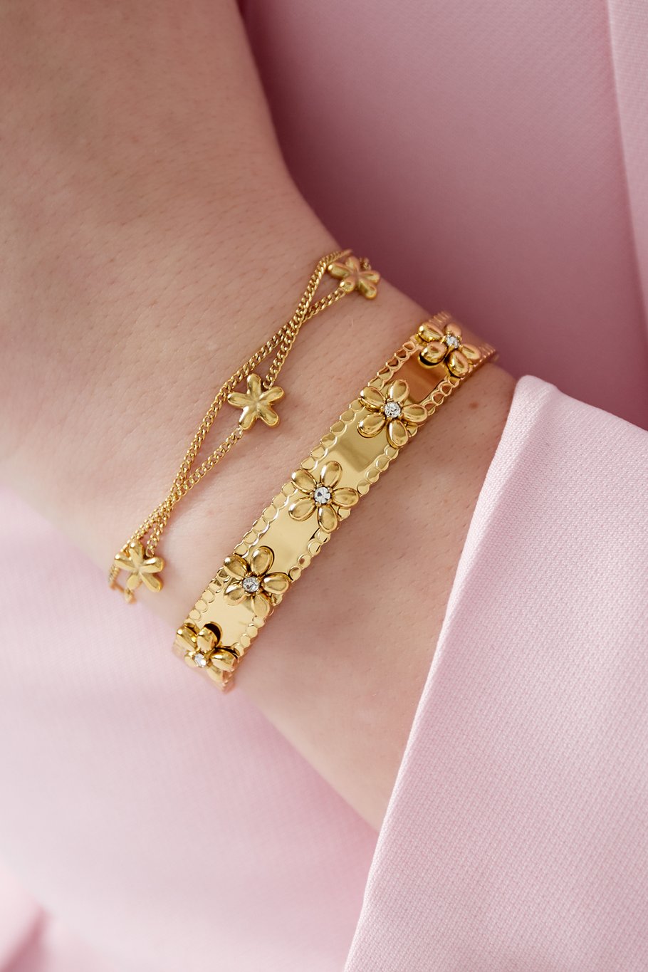 pulsera fiesta flores Imagen2