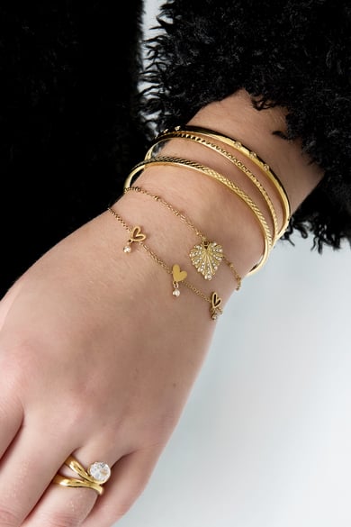 Stainless Steel Chain Bracelets Heart Casual Daily Simple Series Women's jewelry h5 Picture2