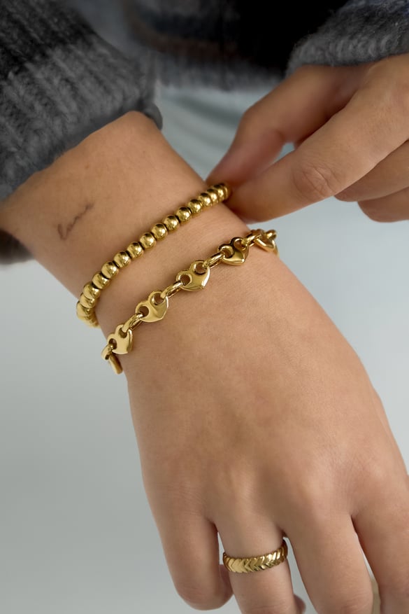 Stainless Steel Chain Bracelets Chain Casual Daily Simple Series Women's jewelry