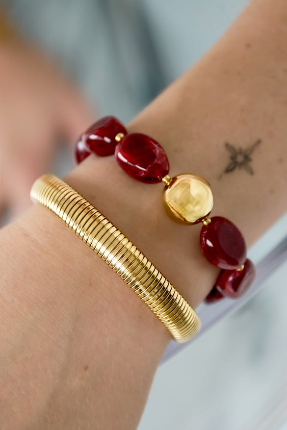 Braccialetti in acciaio inossidabile - Serie semplice, casual e geometrica, da 10 mm, per donna 2
