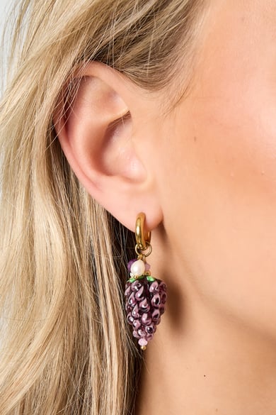 Stainless Steel Drop Earrings fruit Casual Daily Simple Series Women's jewelry h5 Picture3