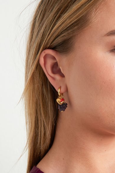 Stainless Steel Drop Earrings fruit Daily Daily Simple Series Women's jewelry h5 Picture2