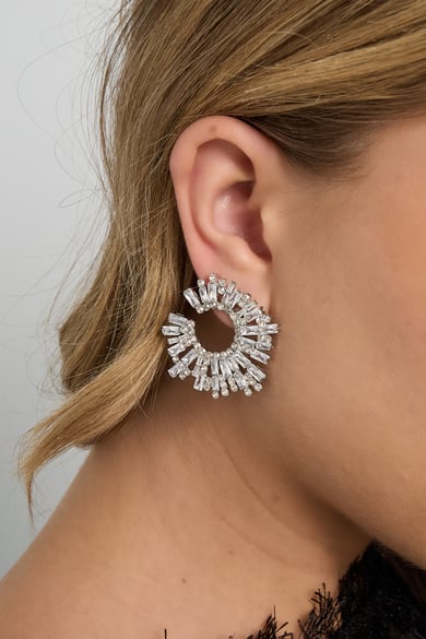 Kupfer Ohrstecker Geometrische Elegante Weihnachten Luxuriöse Serie Damenschmuck h5 Bild4