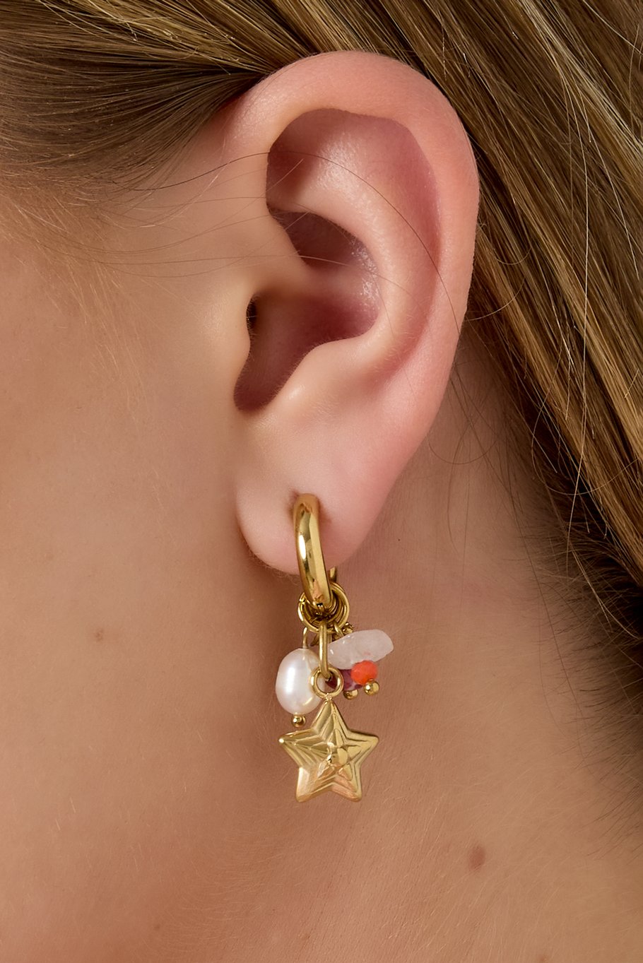 Stainless Steel Drop Earrings Star Casual Daily Simple Series Women's jewelry Picture2