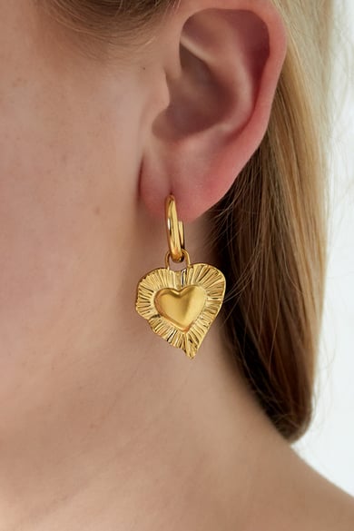 Pendientes de corazón radiante h5 Imagen2