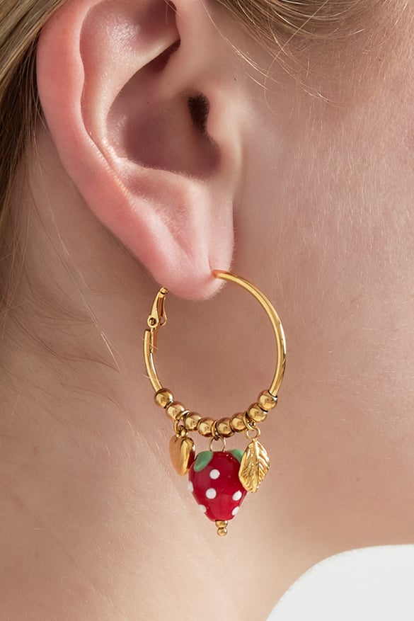 Orecchini &quot;Dolcezza alla Fragola&quot; 2