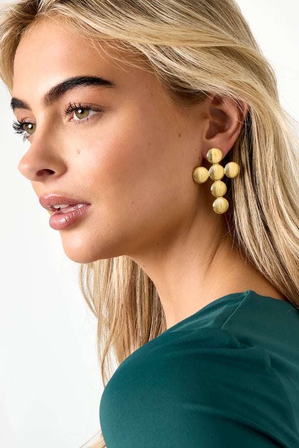 Pendientes de acero inoxidable con forma de cruz, estilo casual, diario, sencillo, para mujer