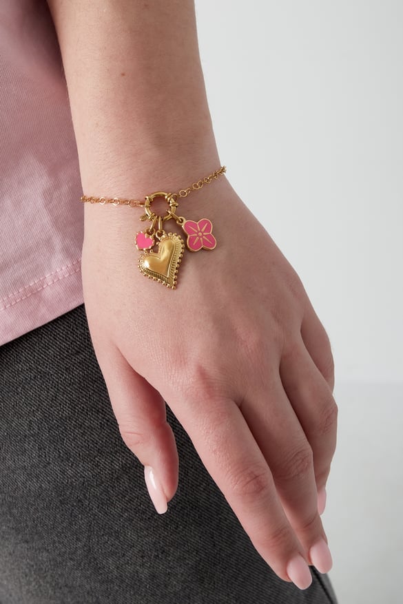 Chunky heart DIY bracelet 2