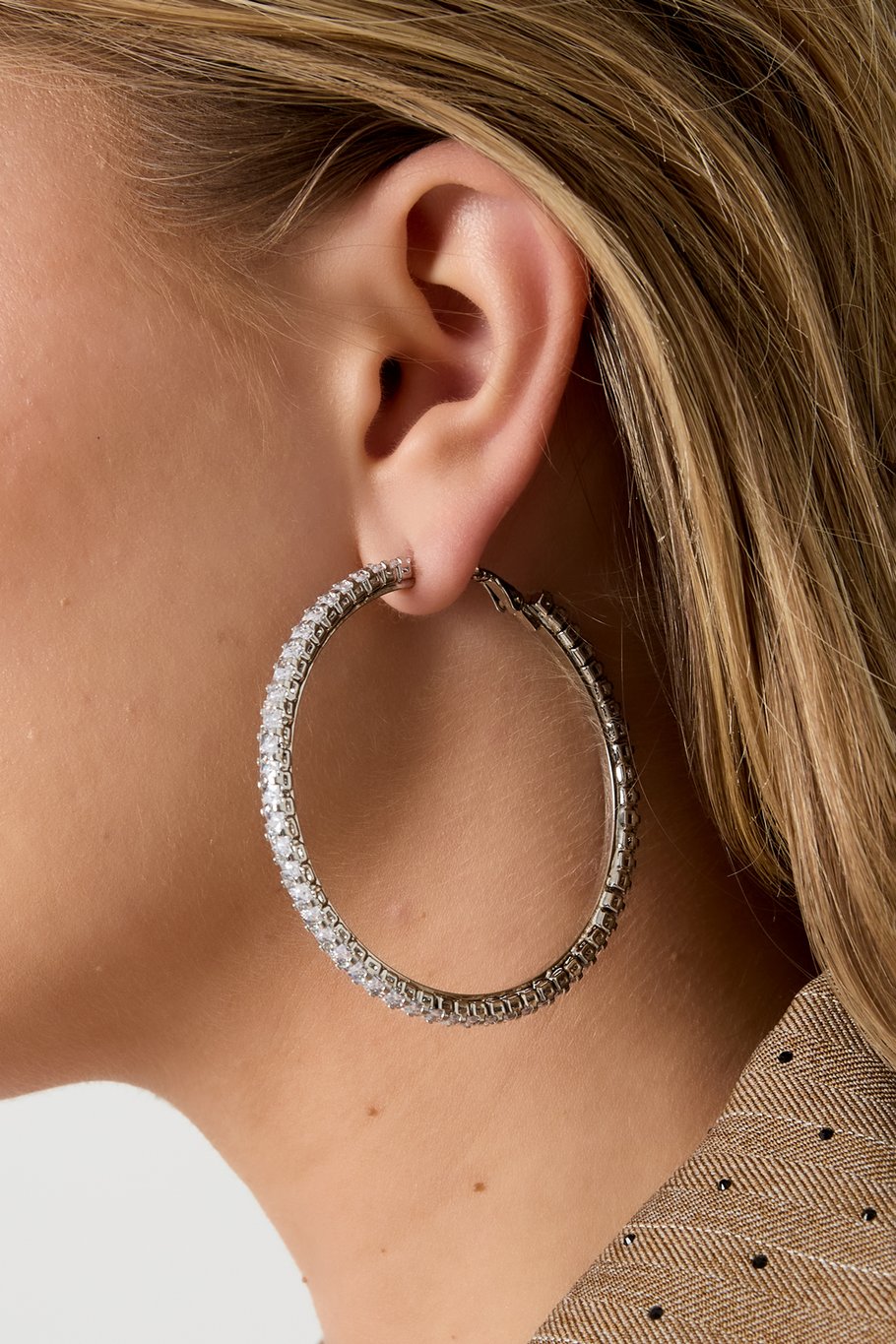 Kupfer Creolen Geometrische Elegante Weihnachten Luxuriöse Serie frauen schmuck Bild4