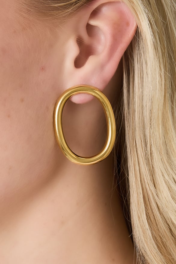 Boucles d&#39;oreilles à tige en acier inoxydable, style géométrique, décontracté, simple, pour femme