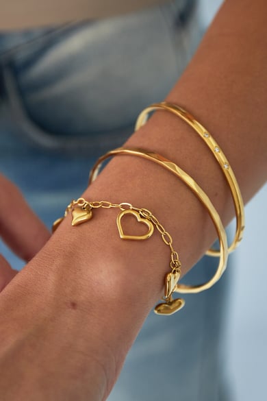 Simple mini diamond bangle h5 Picture2