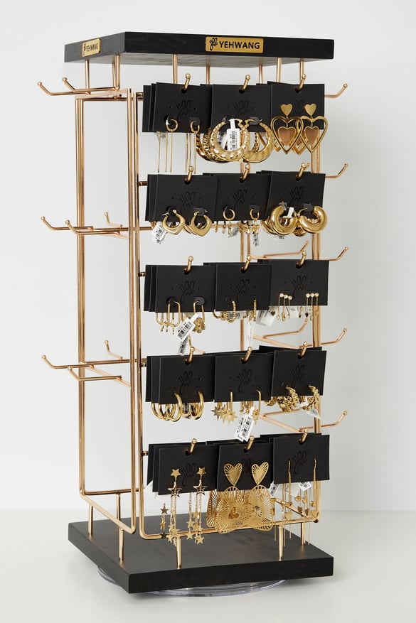 Paquet supplémentaire boucles d'oreilles présentoirs essentiels du quotidien - acier inoxydable