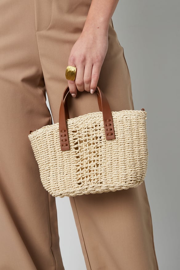 Basic shoulder bag - Beige