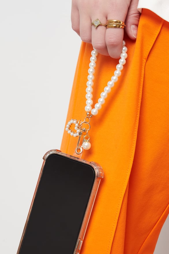 loving pearl phone cord - white  2