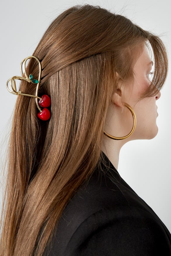 large cherry hair clip 2