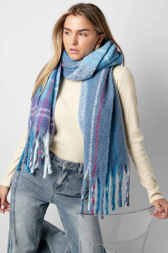 Blocked Colors scarve - green 2