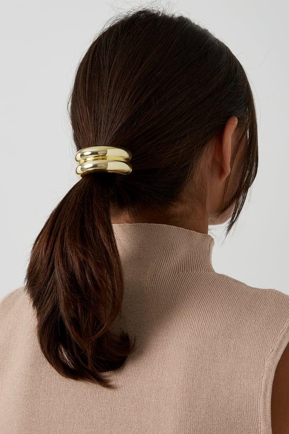 Haargummi „Refined Touch“ - Goldfarbe