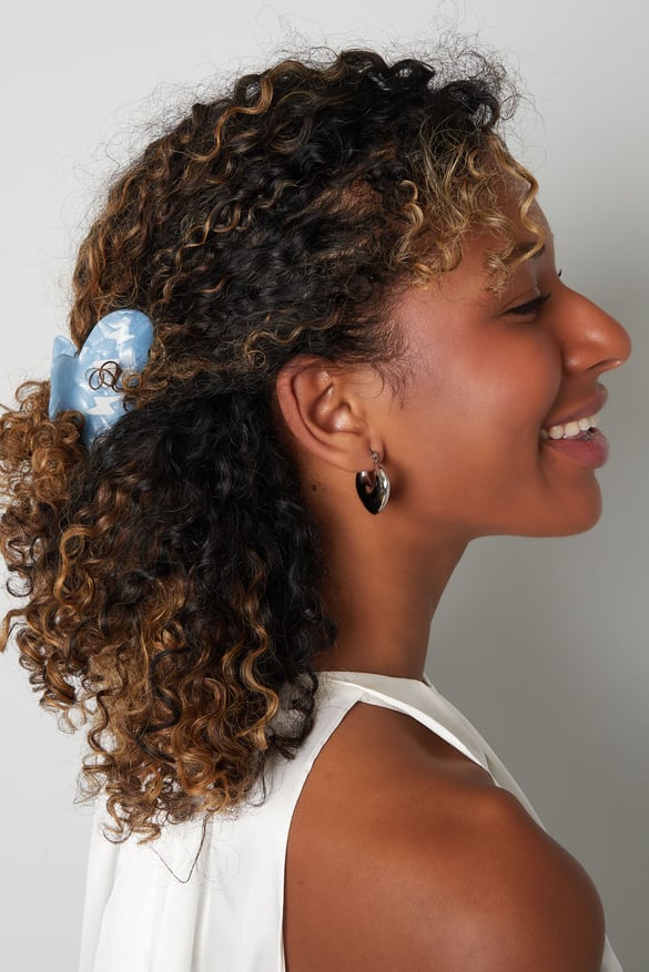 Stampa fermaglio per capelli - materiale in fogli blu