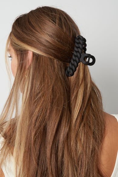 Hair clip braided - beige Plastic h5 Picture2