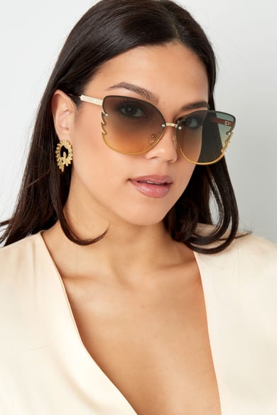 Sonnenbrille Flammendetail Schwarz h5 Bild2