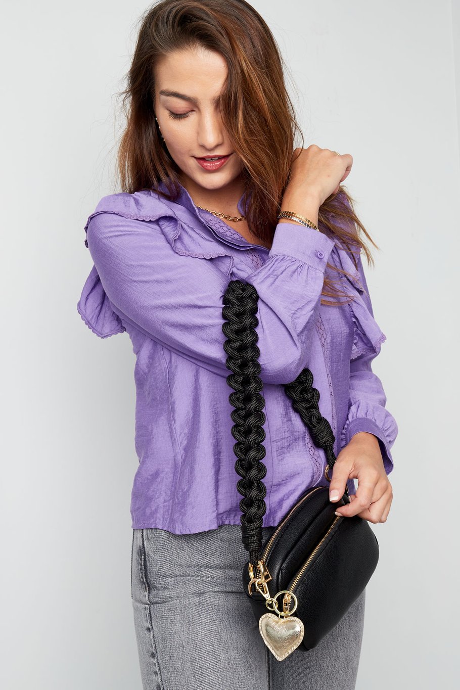 Braided bag strap wine red h5Picture4