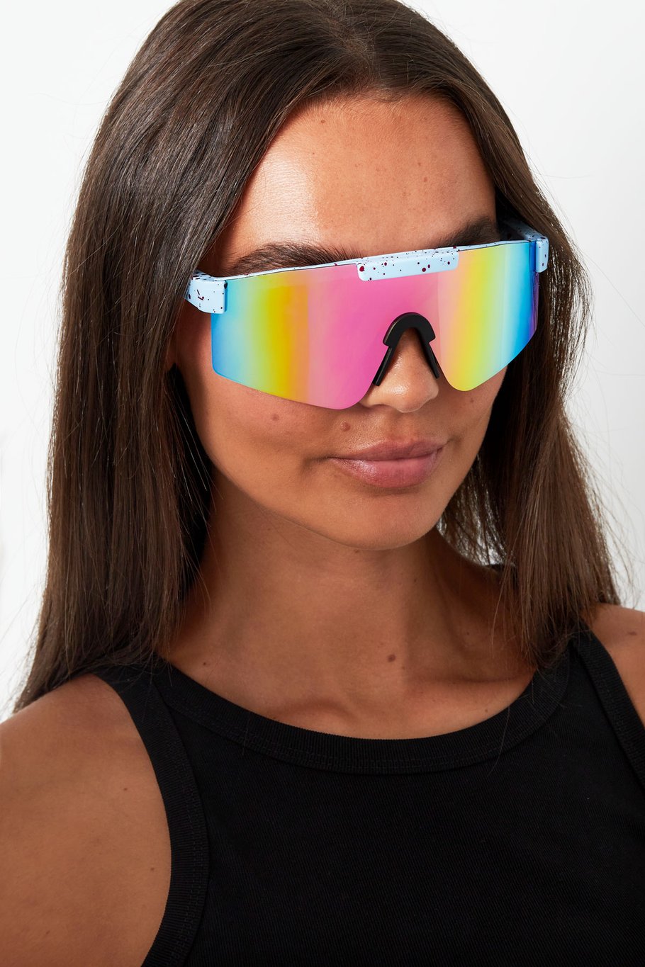 Lunettes de soleil imprimé verres colorés - vert Image3