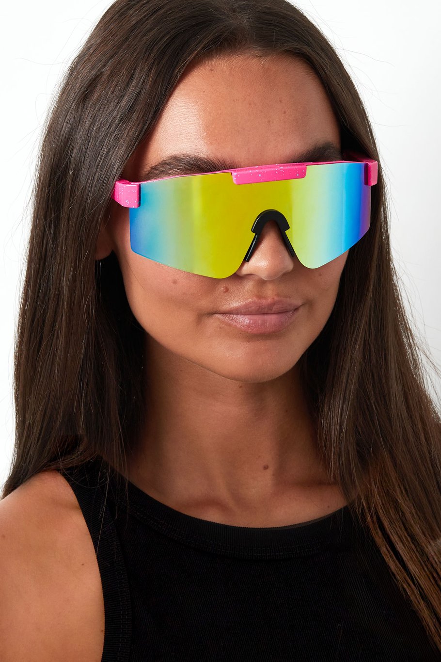 Lunettes de soleil imprimé verres colorés - vert Image5