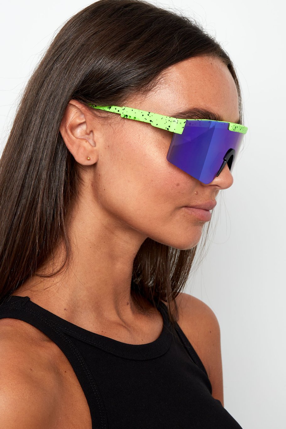 Lunettes de soleil imprimé verres colorés - vert Image6