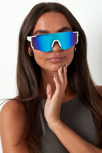 Lunettes de soleil future - blanc/rouge h5 Image4