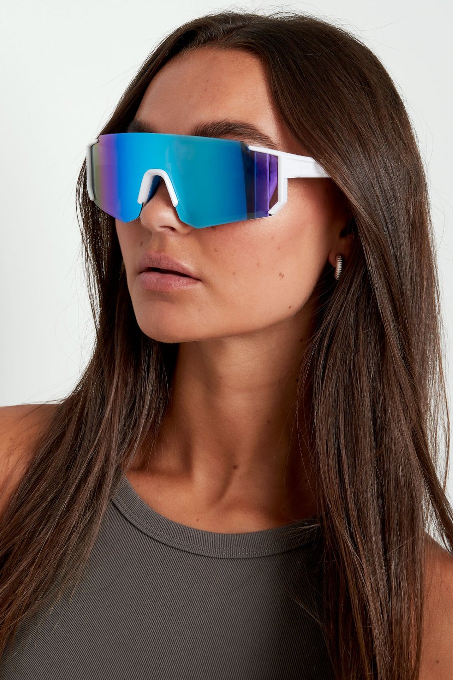 Lunettes de soleil future - blanc/rouge Image5