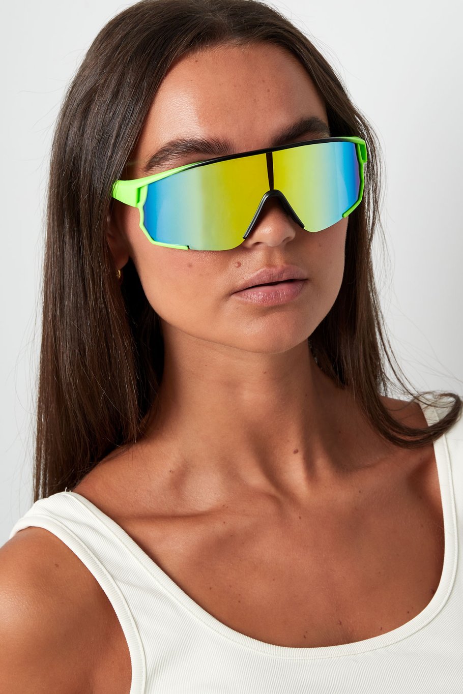 Lunettes de soleil verres colorés - noir/vert Image6