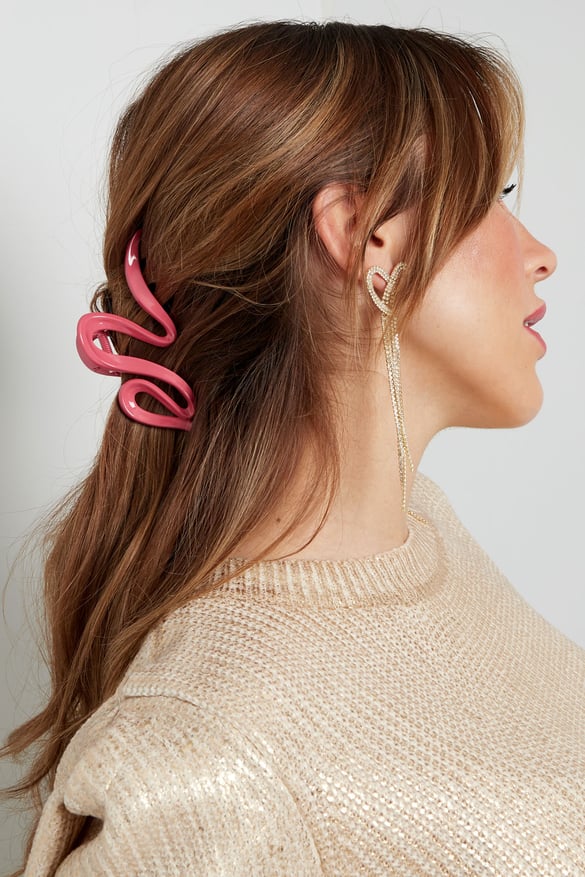 Ästhetische Haarspange – Fuchsia
