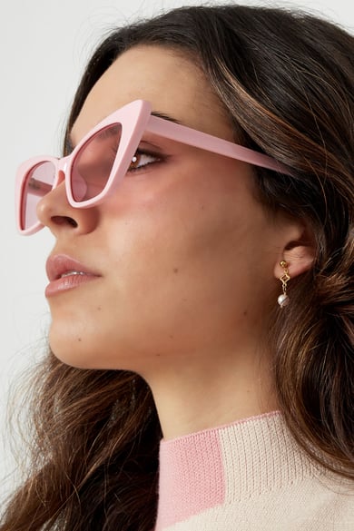Sonnenbrille mit einfarbigem Rahmen – schwarz h5 Bild4