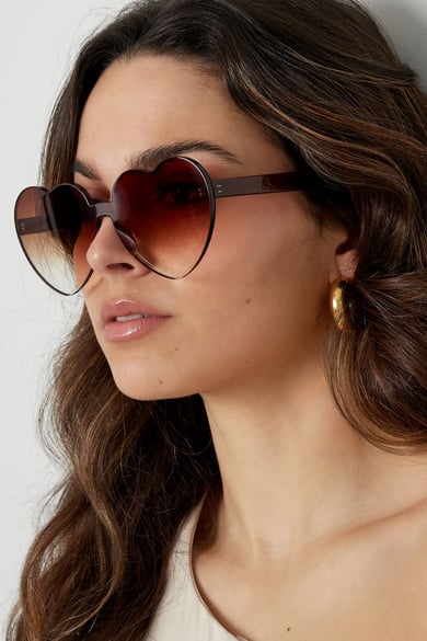 Gafas de sol con forma de corazón - rosa  h5 Imagen3