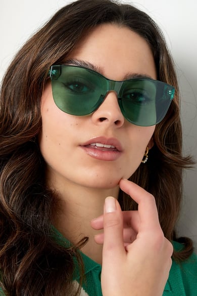 Occhiali da sole alla moda monocolore: beige h5 Immagine2