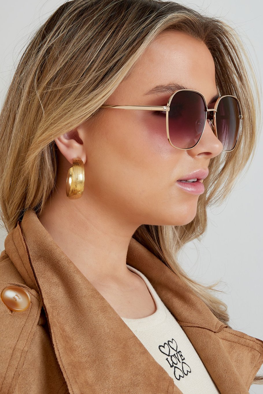 Lässige Sonnenbrille – Lila Bild3