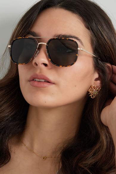 Retro-Sonnenbrille – Orange  h5 Bild2