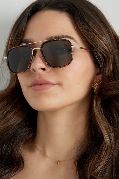 Retro-Sonnenbrille – Orange  h5 Bild4