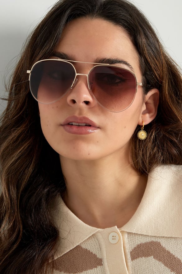 Aviator style sunglasses - purple 2