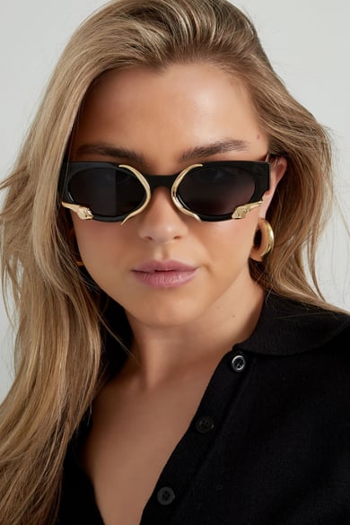 Schlangen-Sonnenbrille – schwarz h5 Bild2