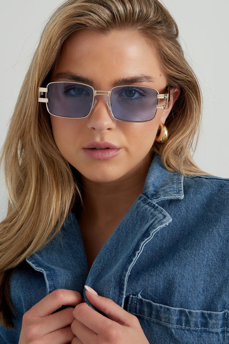 Sonnenbrille schlichtes Metall Essential - braun Bild2