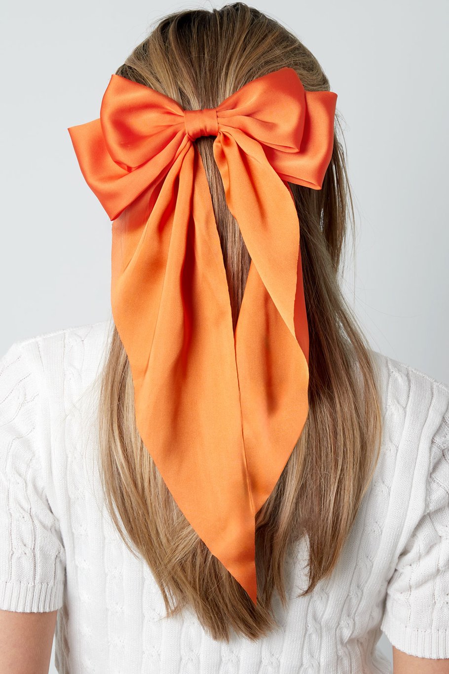 Large hair clip with satin bow h5Picture2