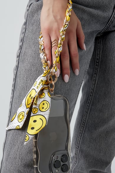 Telephone cord smileys - yellow h5 Picture2